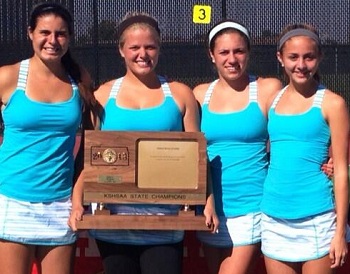 SM East's girls tennis team won the state-champion in 2013, and is rewarded this week this a number one ranking in the 2014 pre-season poll.